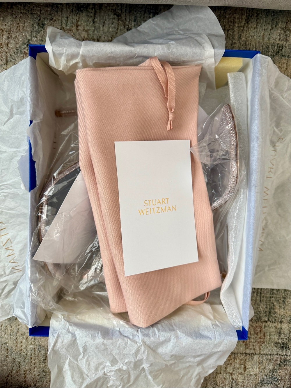 Stuart Weitzman SUPERGLAM Rosewater clear Strap Stiletto NWT🪩 - Picture 7 of 11